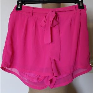 Hot Pink Flowy Shorts!